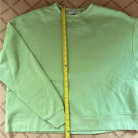 WeWoreWhat Oversized Mid weight Sweatshirt washed out Green M - Picture 4 of 8